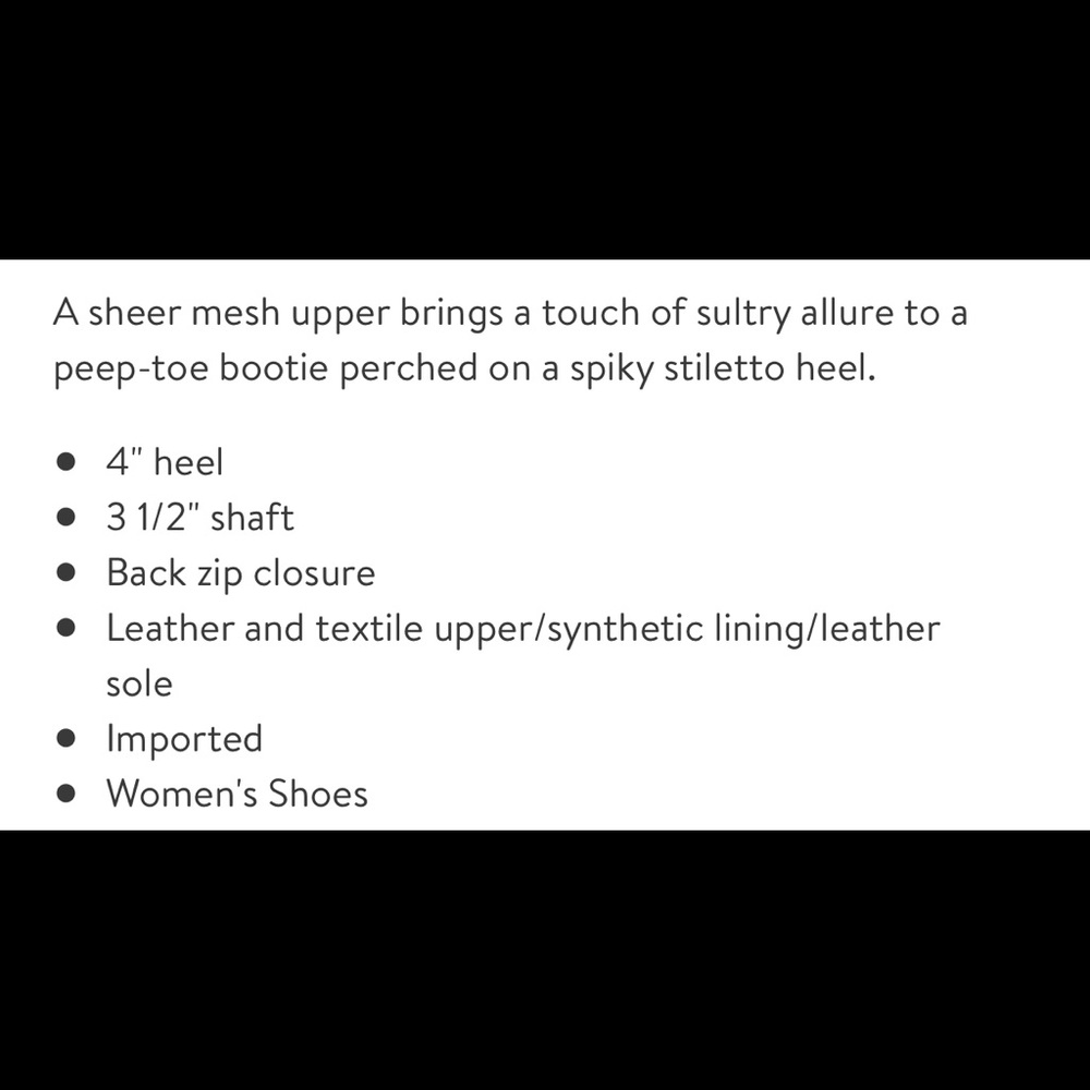 Charles David Mesh Bootie Open Toe Black - image 8